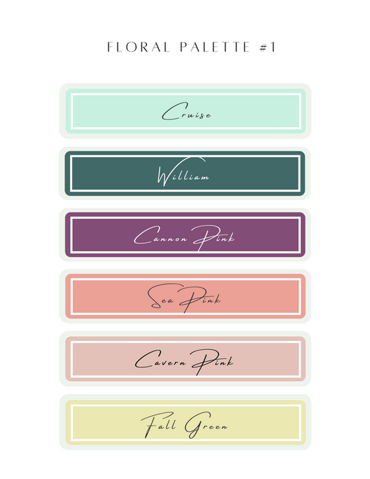 Color Recipe - Floral Palette #1