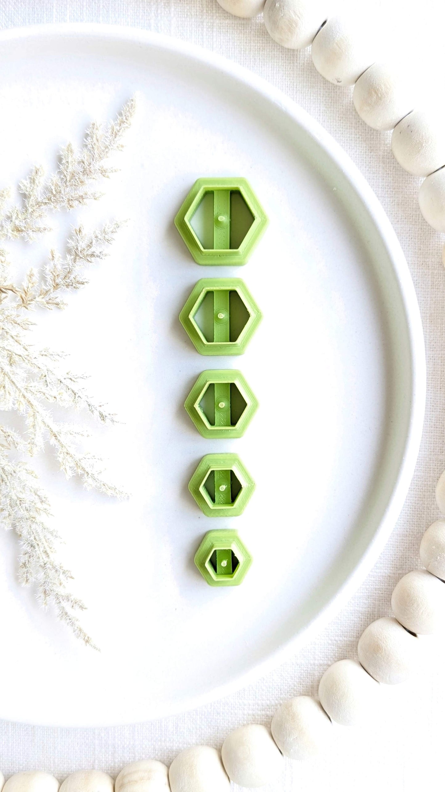 FLAT HEX BEADS - Basic Shapes