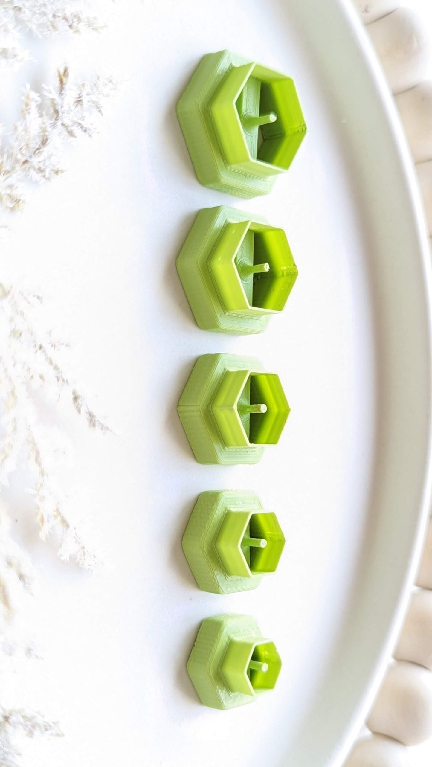 FLAT HEX BEADS - Basic Shapes