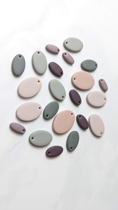 FLAT OVAL BEADS (top hole) - Basic Shapes