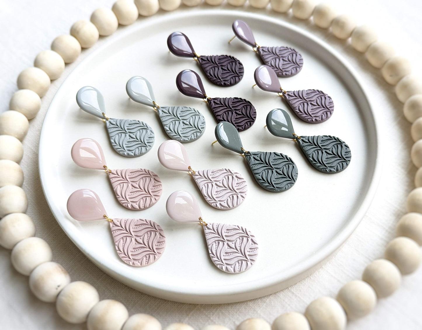 Double Textured Teardrop - Pebbles Palette #1