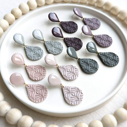 Double Textured Teardrop - Pebbles Palette #1