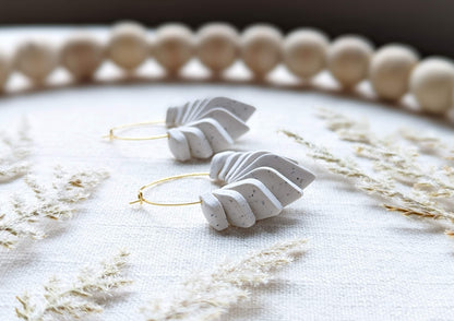 Diamond Beads Hoops - Strong Neutrals Palette