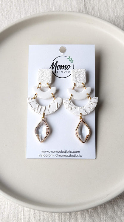 DANGLE EARRINGS #1 - White