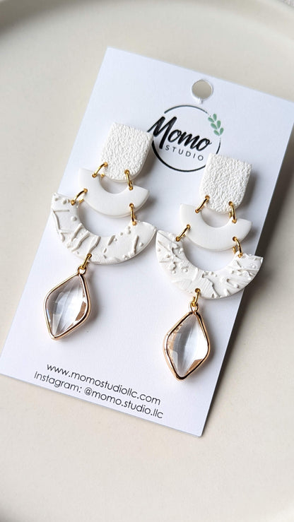 DANGLE EARRINGS #1 - White