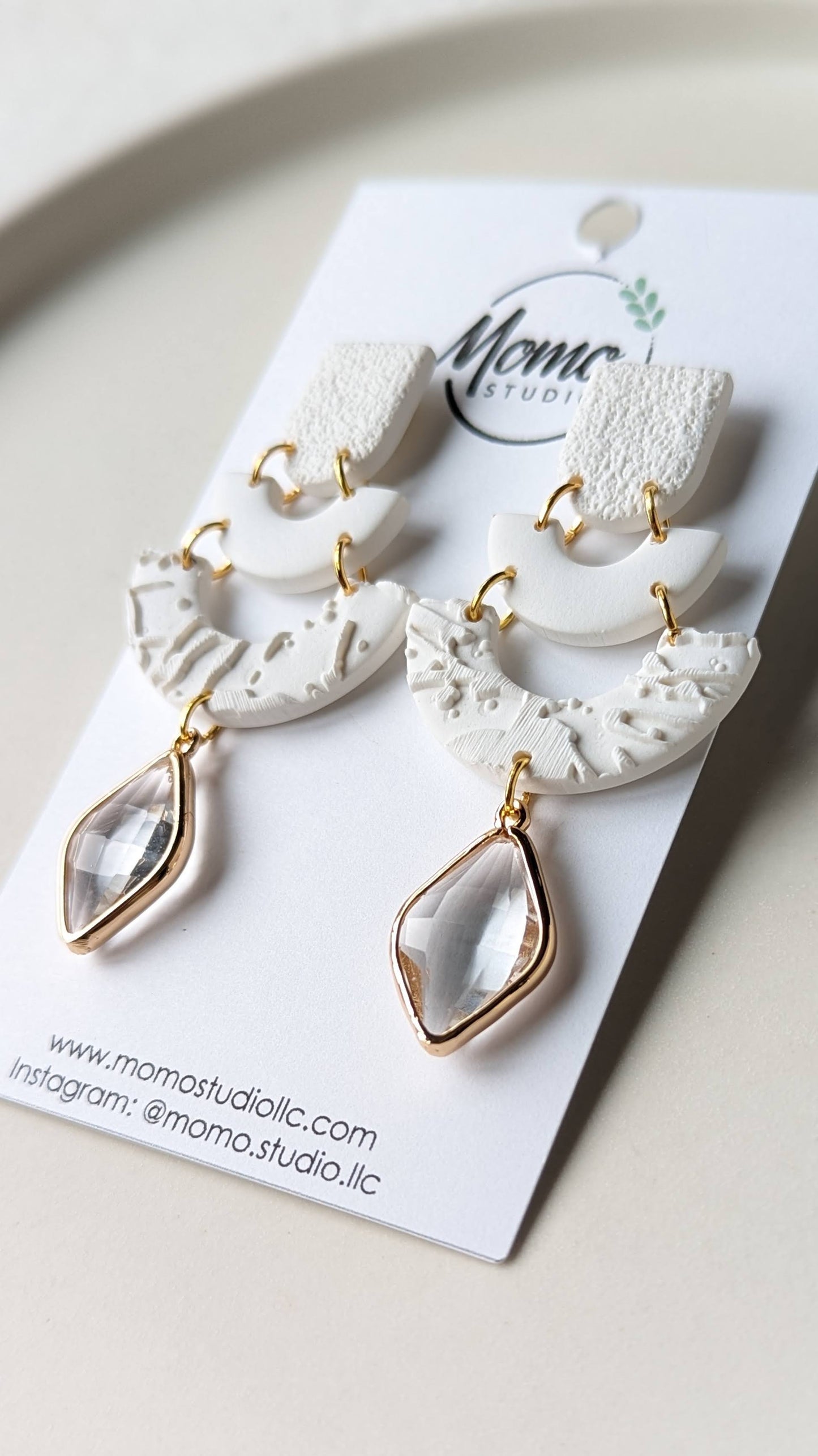 DANGLE EARRINGS #1 - White