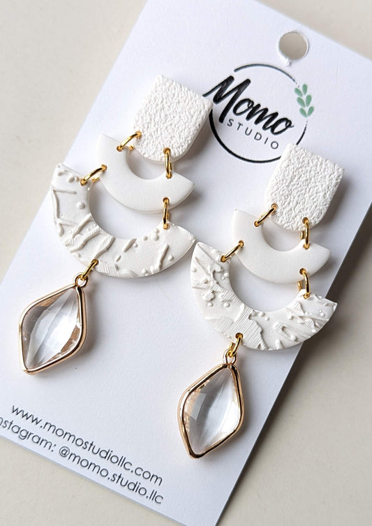 DANGLE EARRINGS #1 - White