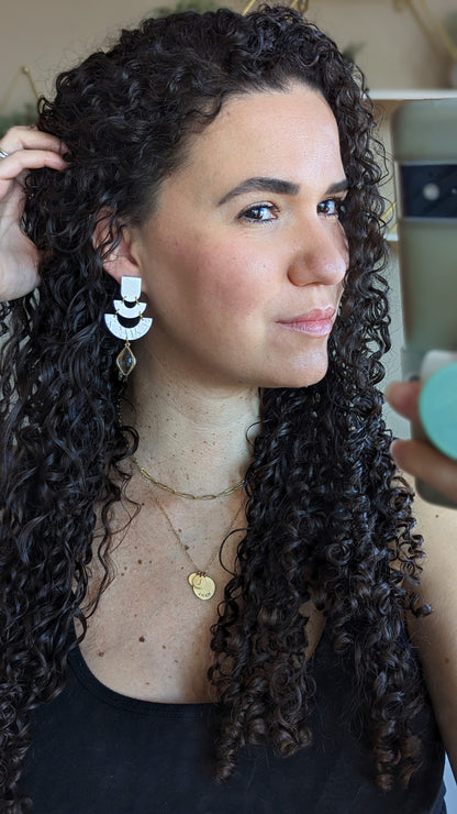 DANGLE EARRINGS #1 - White